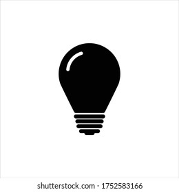 bulb icon vector lamp illustration