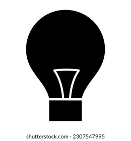 Bulb-Icon-Vektorgrafik. Lichtbildzeichen. Elektrisches Symbol oder Logo.