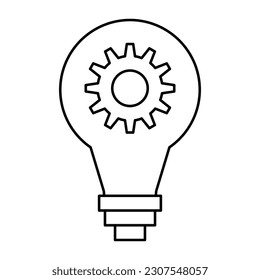 Bulb icon vector. Light illustration sign. Electricity symbol or logo.