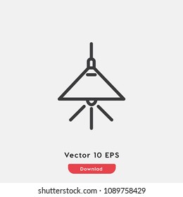 Bulb icon vector, light symbol. Modern flat vector illustration for web and mobile app