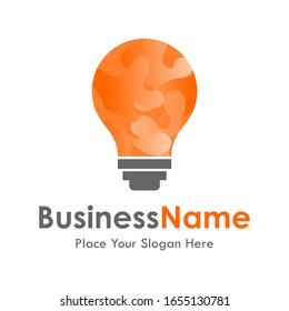bulb icon vector logo template. Suitable for business, art and web