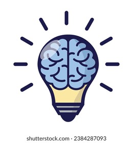 Bulb icon vector on trendy design