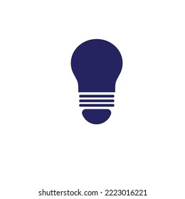 bulb icon vector on white background