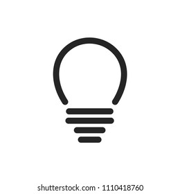 Bulb icon vector, power symbol