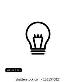 Bulb Icon-Vektorillustration - Zeichen oder Symbol