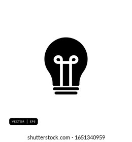 Bulb Icon Vector - Sign or Symbol