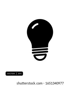 Bulb Icon Vector - Sign or Symbol