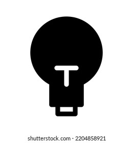 Bulb Icon Vector Symbol Design Illustration
