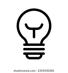 Bulb Icon Vector Symbol Design Illustration