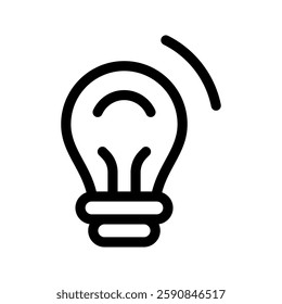 Bulb Icon Vector Symbol Design Illustration
