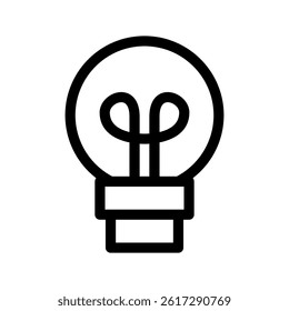 Bulb Icon Vector Symbol Design Illustration
