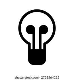 Bulb Icon Vector Symbol Design Illustration