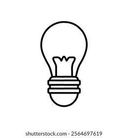 bulb icon vector symbol isolated