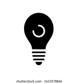 bulb icon vector template illustration design