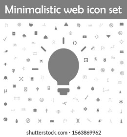 Bulb icon. Web, minimalistic icons universal set for web and mobile