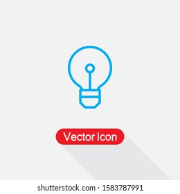 Bulb Icon,Idea Icon,Idea Symbol Vector Illustration Eps10