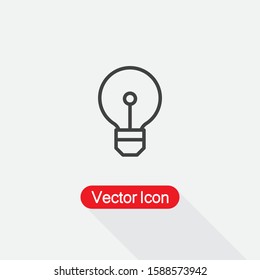Bulb Icon,Idea Icon,Idea Symbol Vector Illustration Eps10