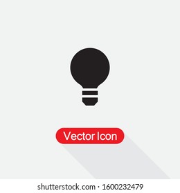 Bulb Icon,Idea Icon,Idea Symbol Vector Illustration Eps10