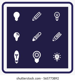 bulb icons set