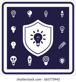 bulb icons set
