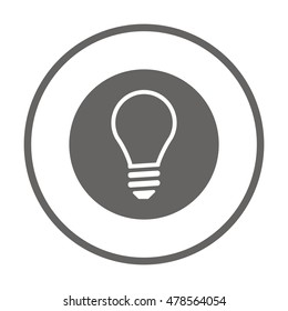 Bulb  icon,vector.  Flat design.