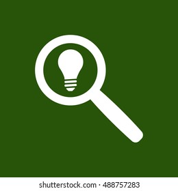 Bulb   icon,vector.  Flat design.