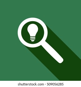 Bulb   icon,vector.  Flat design.