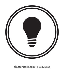 Bulb   icon,vector.  Flat design.