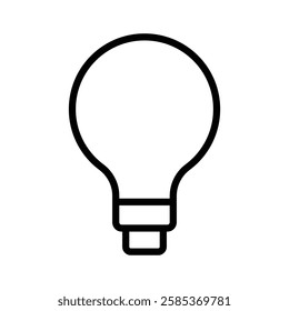bulb iconVector illustration in black