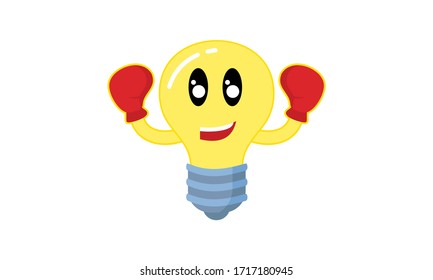 Diseño vectorial de plantilla de logotipo de idea de viñeta