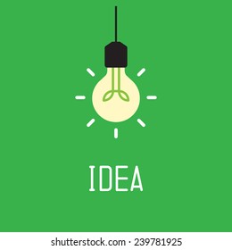 Bulb with idea concept