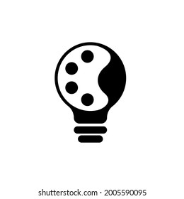 Bulb Idea and Creative Icon Design Graphic Template Isolated