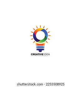 Design-Logo für eine Idee bunt für Ikone für Unternehmen