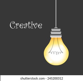 bulb idea design, vector illustration eps10 graphic 