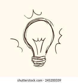 bulb idea design, vector illustration eps10 graphic 