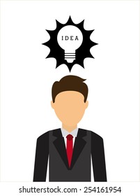 bulb idea design, vector illustration eps10 graphic 