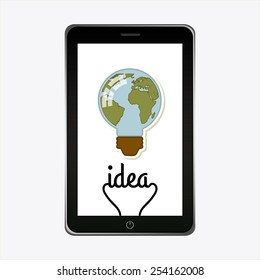 bulb idea design, vector illustration eps10 graphic 