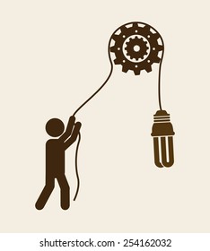 bulb idea design, vector illustration eps10 graphic 