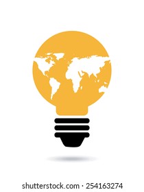 bulb idea design, vector illustration eps10 graphic 