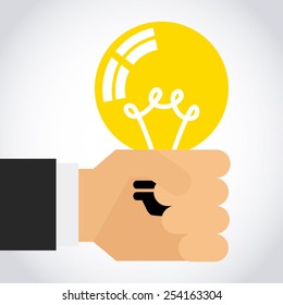 bulb idea design, vector illustration eps10 graphic 