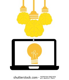 bulb idea design, vector illustration eps10 graphic 