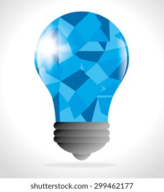 Bulb idea design, vector illustration eps 10.