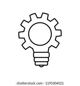 bulb idea with gear