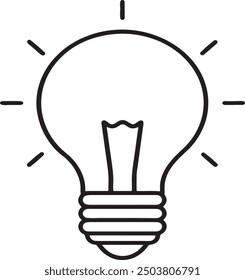 Bulb Idea Icon Vector Illustration