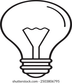 Icono de la idea de la bombilla Ilustración vectorial
