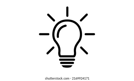 Bulb, Idea, Light bulb, Lamp, Electric bulb - Object Vector Icon illustration