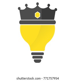 bulb idea logo with thorn