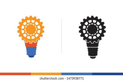 bulb idea logo   vector illustration concept
