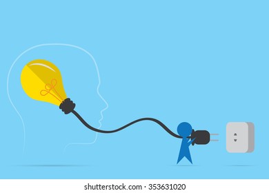 bulb idea, startup concept