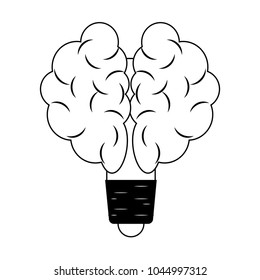 Bulb and idea symbol
